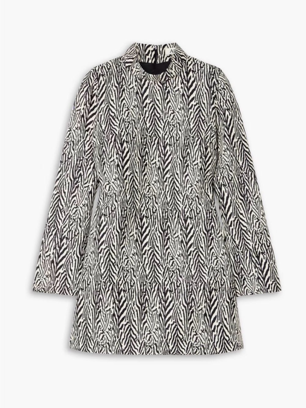 Alix of Bohemia Romy Wool-Silk Jacquard Mini Dress Zebra Medium NWT! $1,100